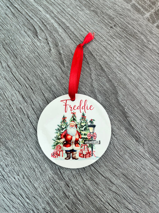 Personalised Santa Christmas Tree Decoration