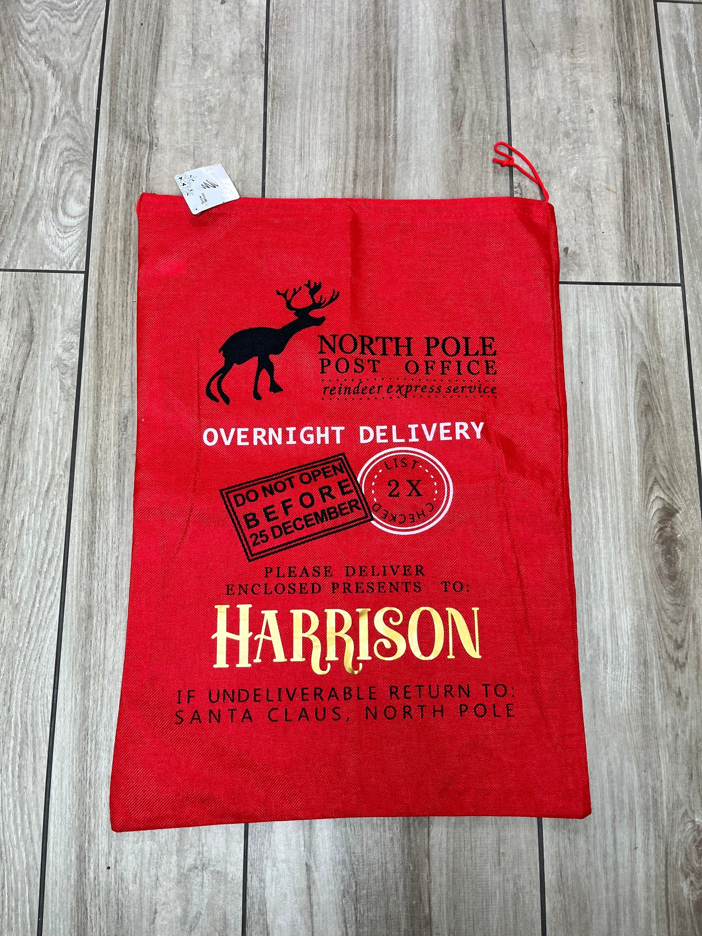 Personalised Special Delivery Christmas Sack