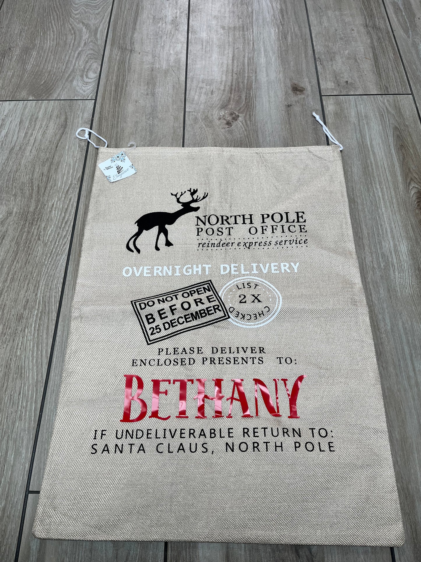 Personalised Special Delivery Christmas Sack