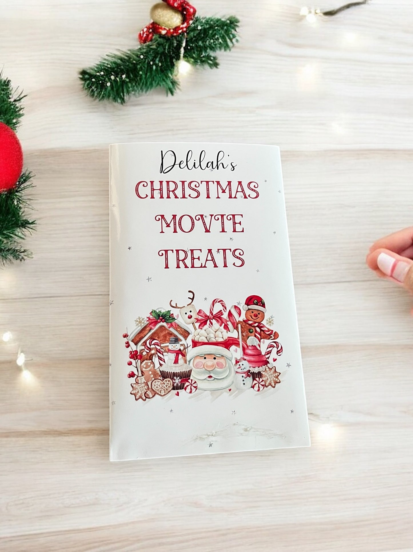 Personalised Christmas Movie Treat Packets