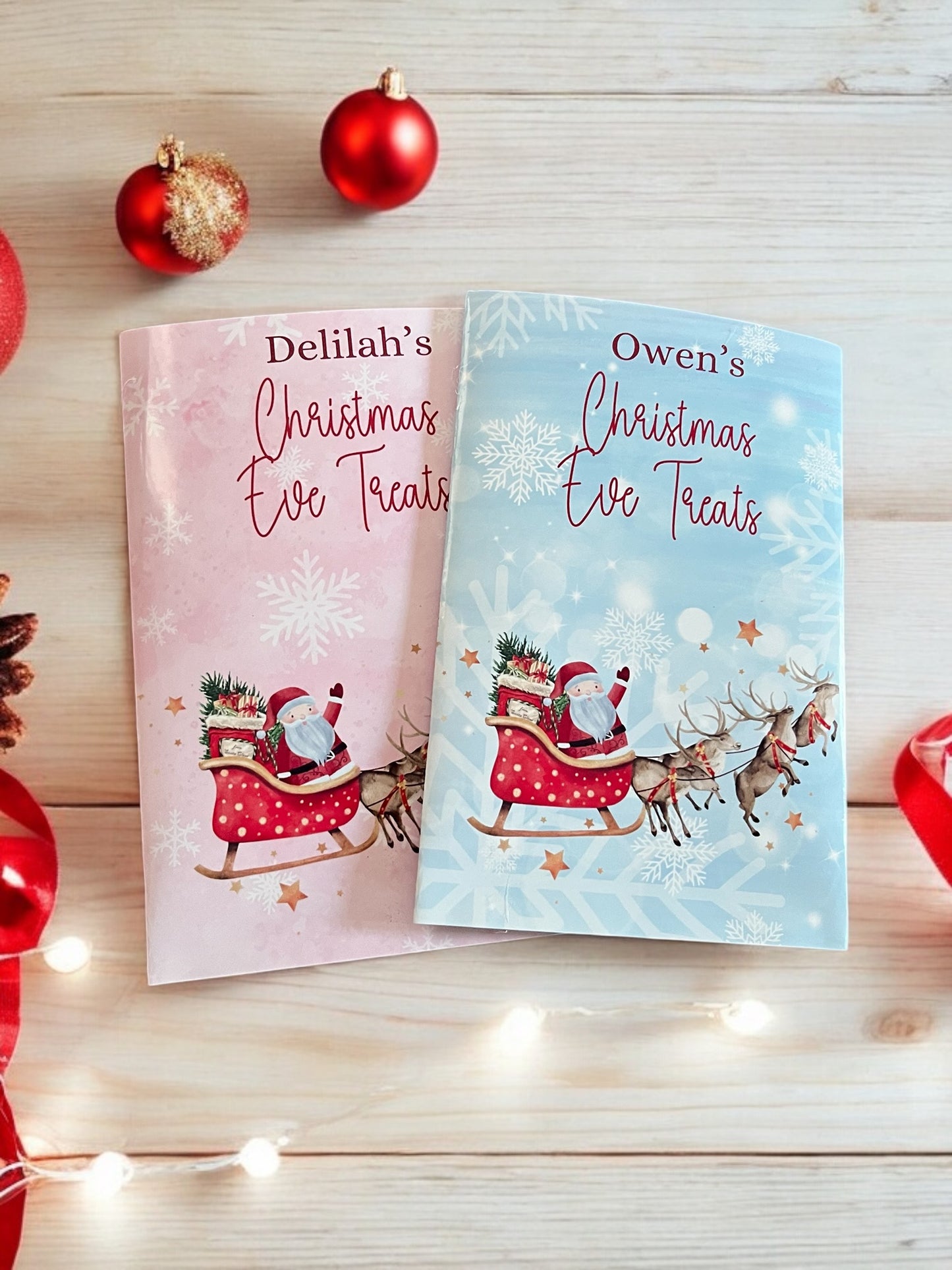 Personalised Christmas Eve Treat Packets