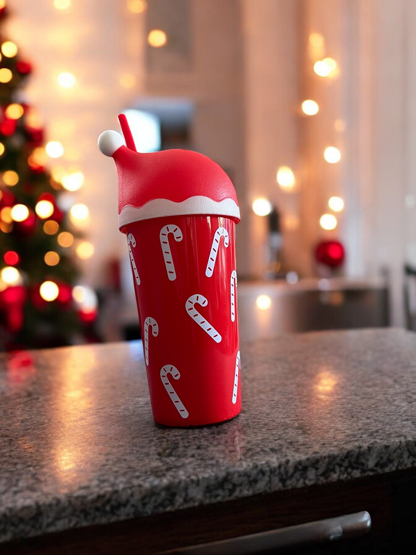 Personalised Santa Red Cold Cup