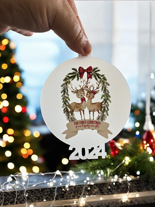 First Christmas as Husband and Wife 2024 Christmas Tree Decoration