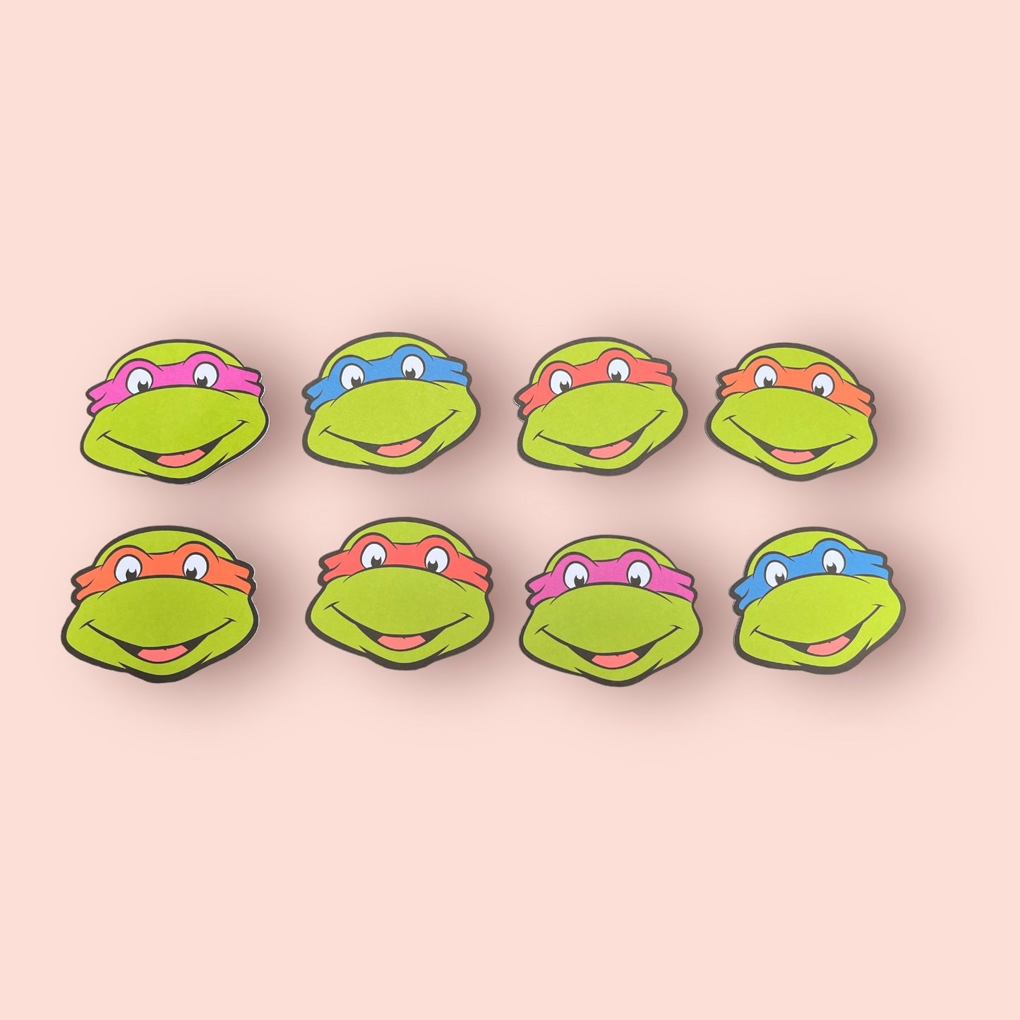 8 Ninja Turtle Cupcake Toppers