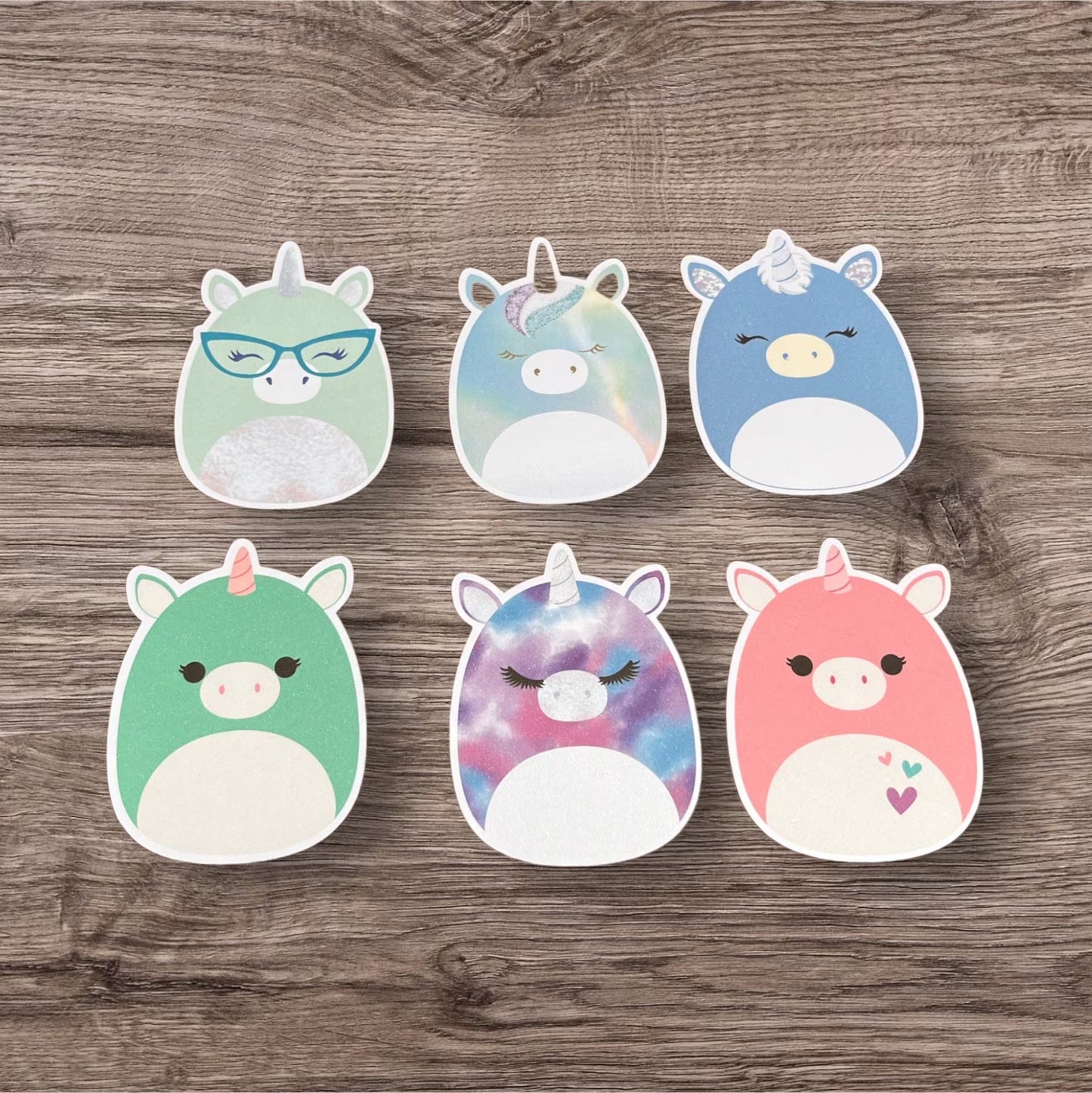 Unicorn Squishmallows CupCake Toppers