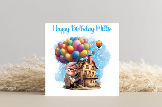 Personalised UP! Birthday Card