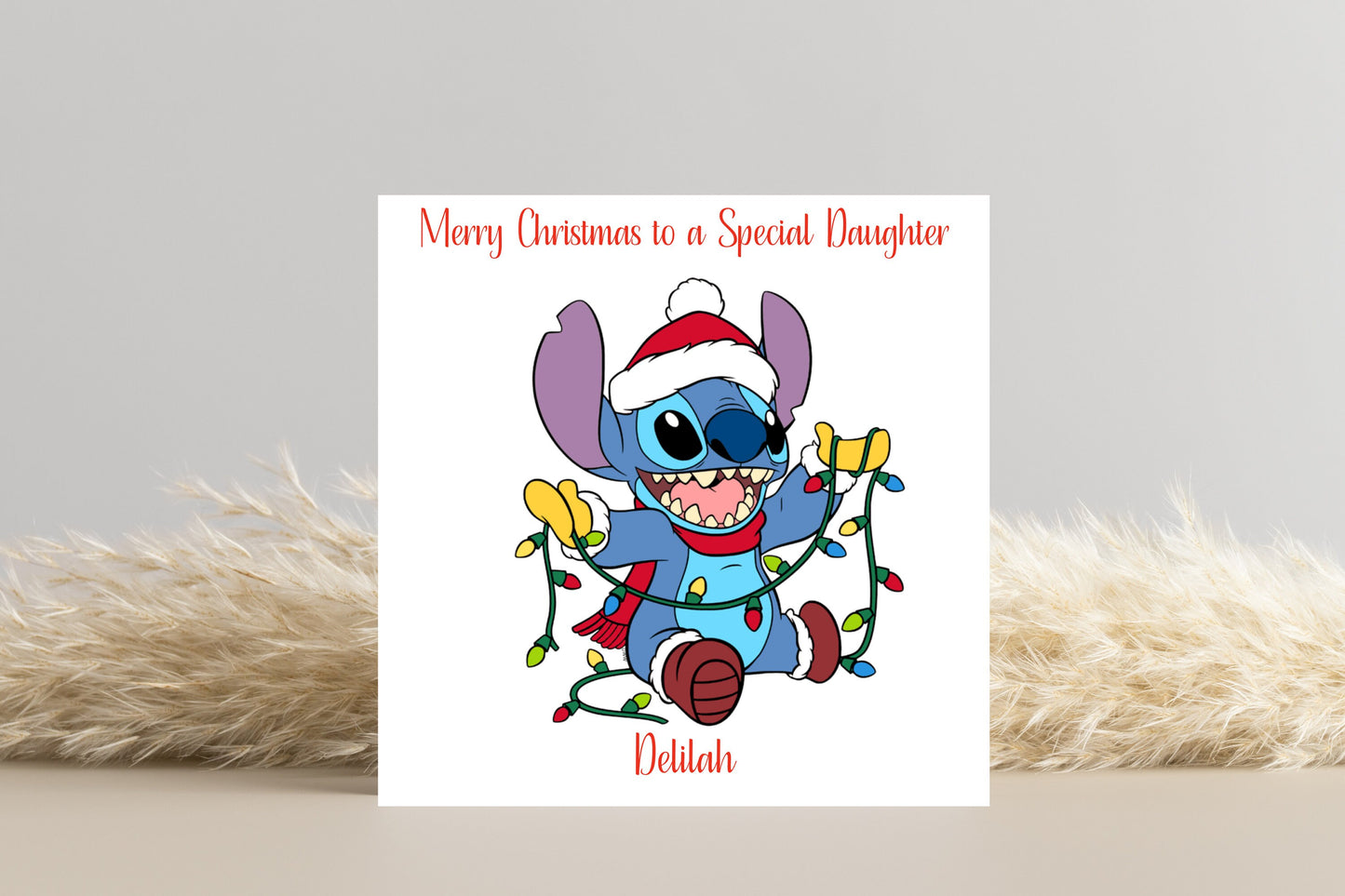 Personalised Stitch Christmas Card