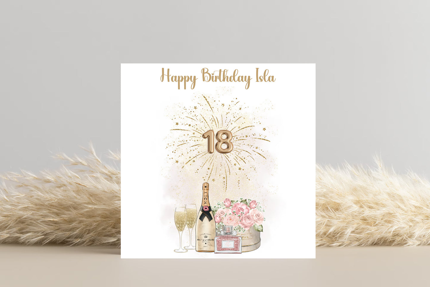 Personalised 18th Birthday card for her