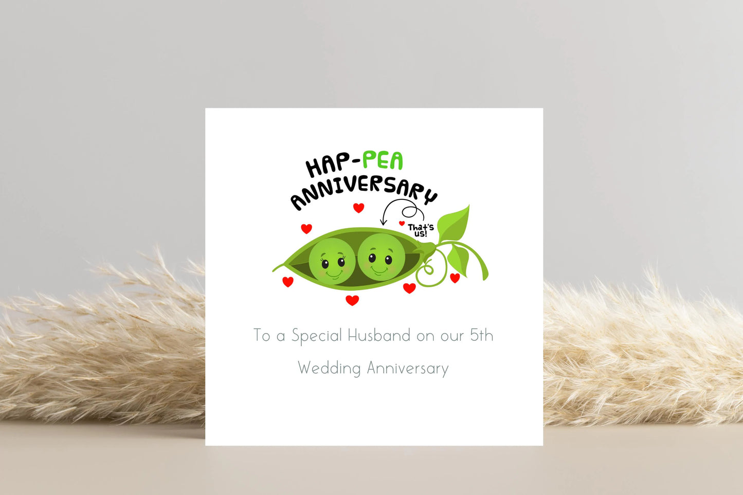 Ha-Pea Anniversary Peas in a Pod Card