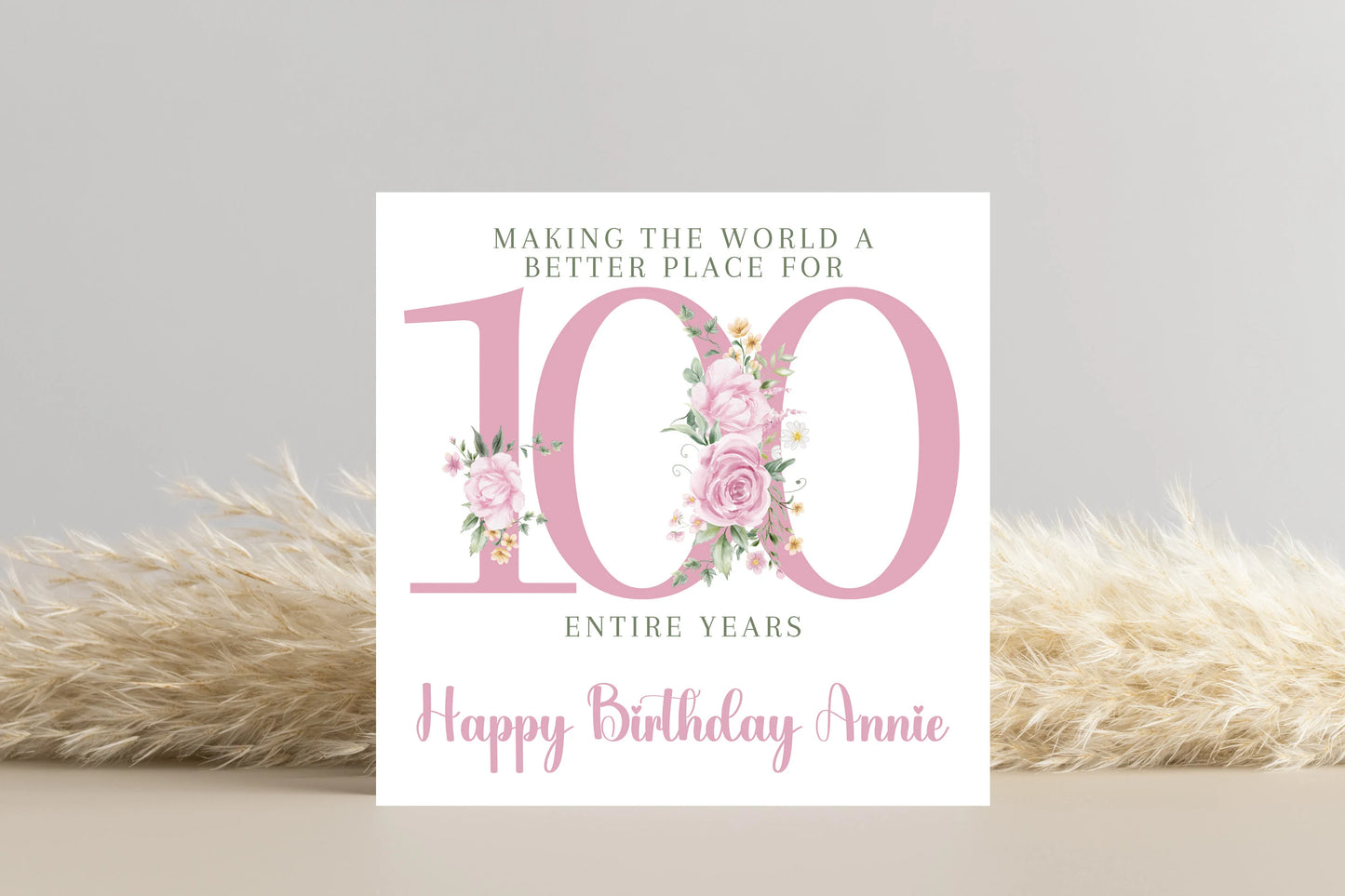 Personalised Making the World a better Place Birthday Card