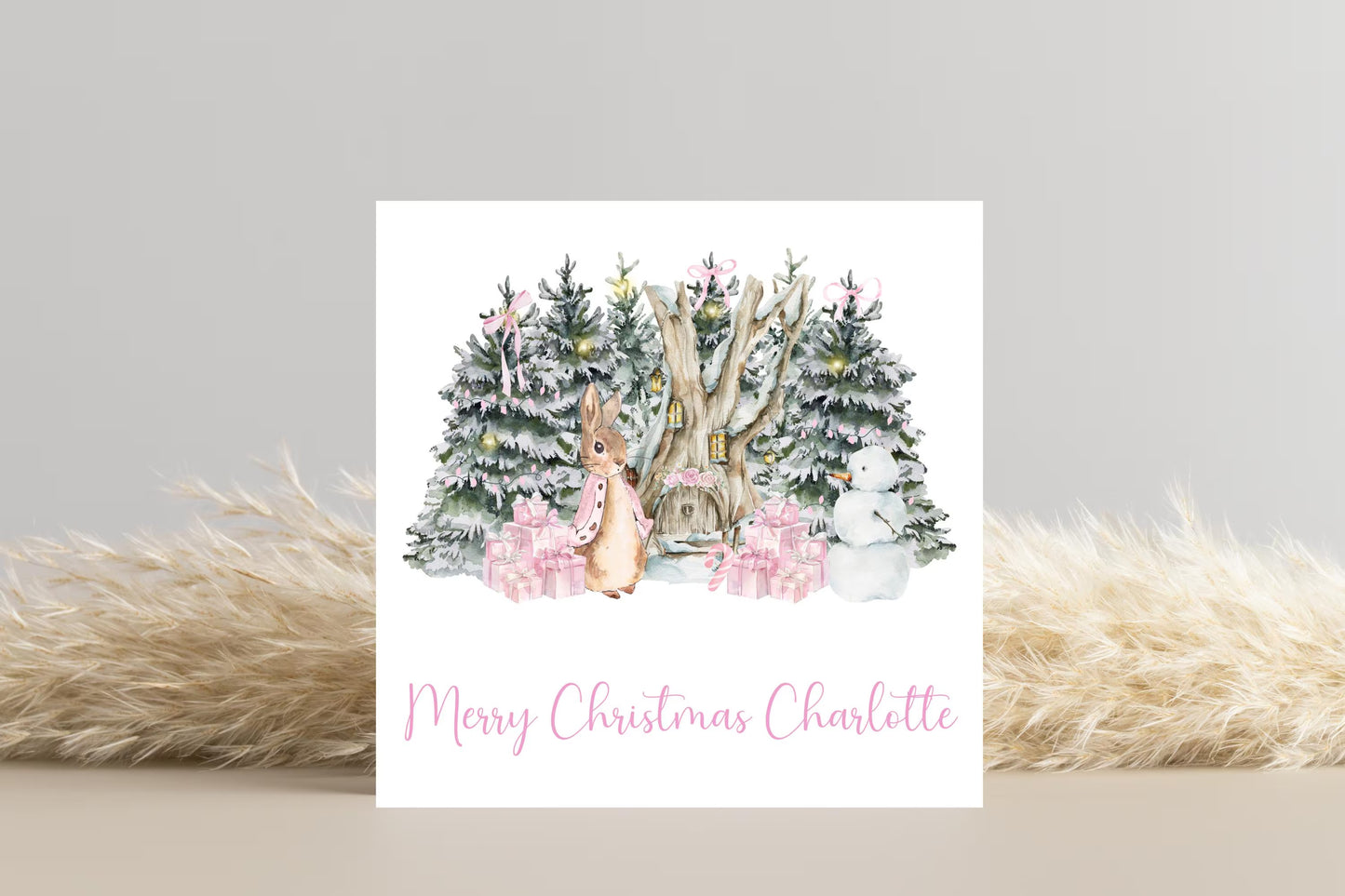 Personalised Peter Rabbit Christmas Card