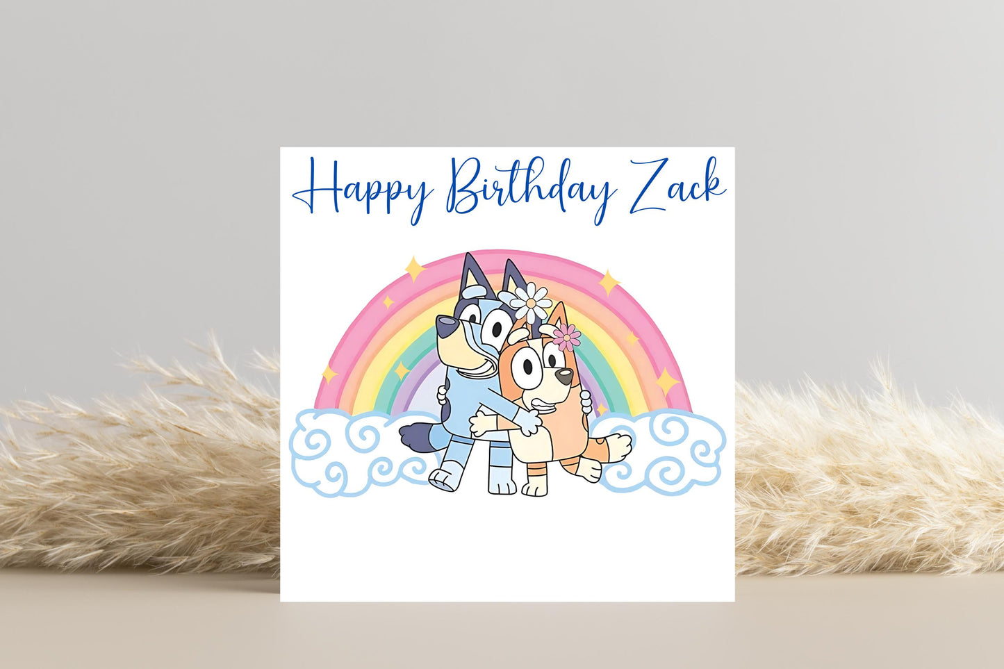 Personalised Bluey Birthday Card