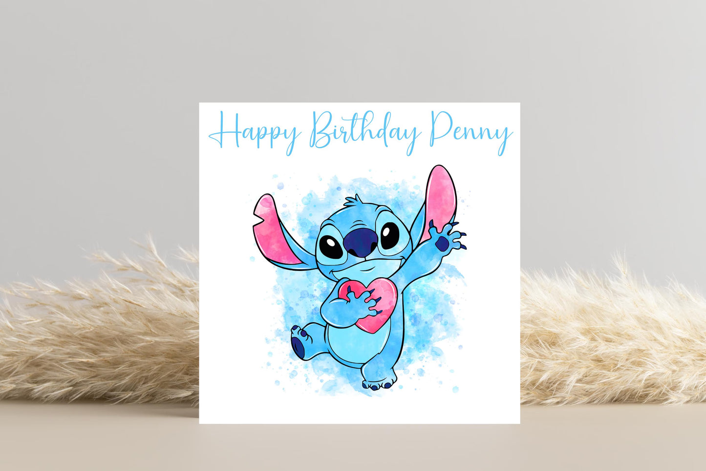 Personalised Stitch Birthday Card