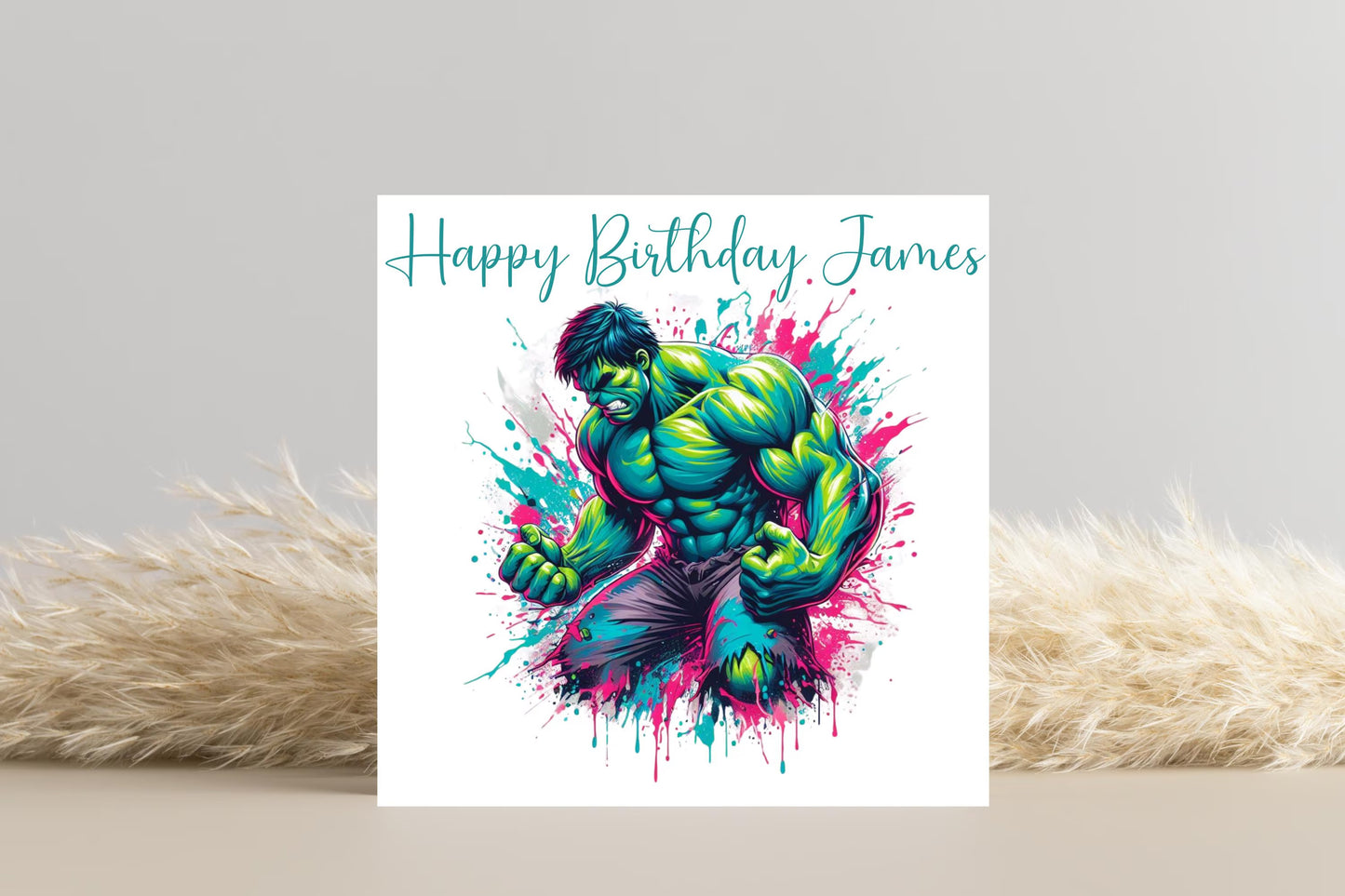 Super hero Avengers Personalised Birthday Card