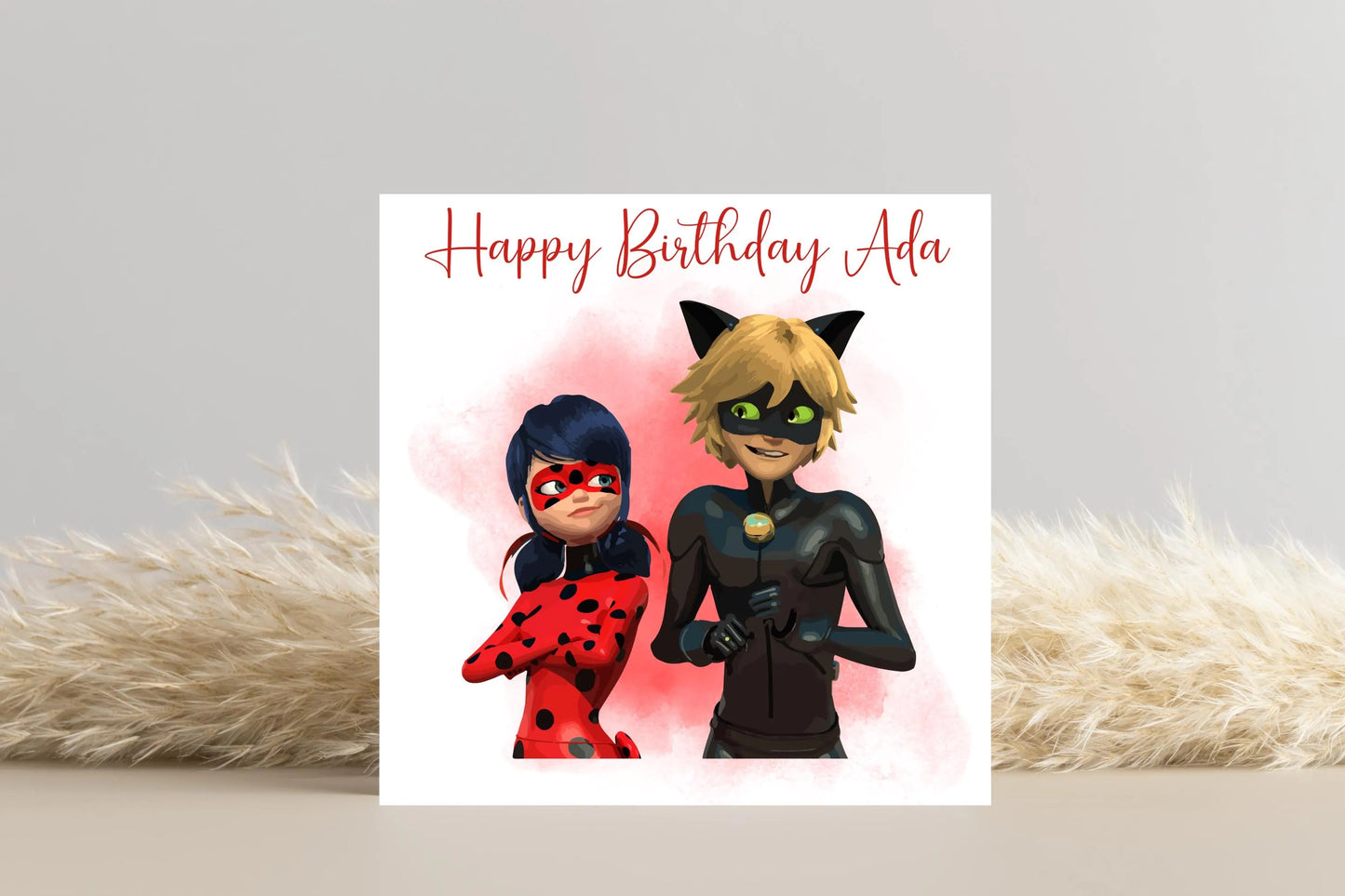 Personalised miraculous ladybug Birthday Card