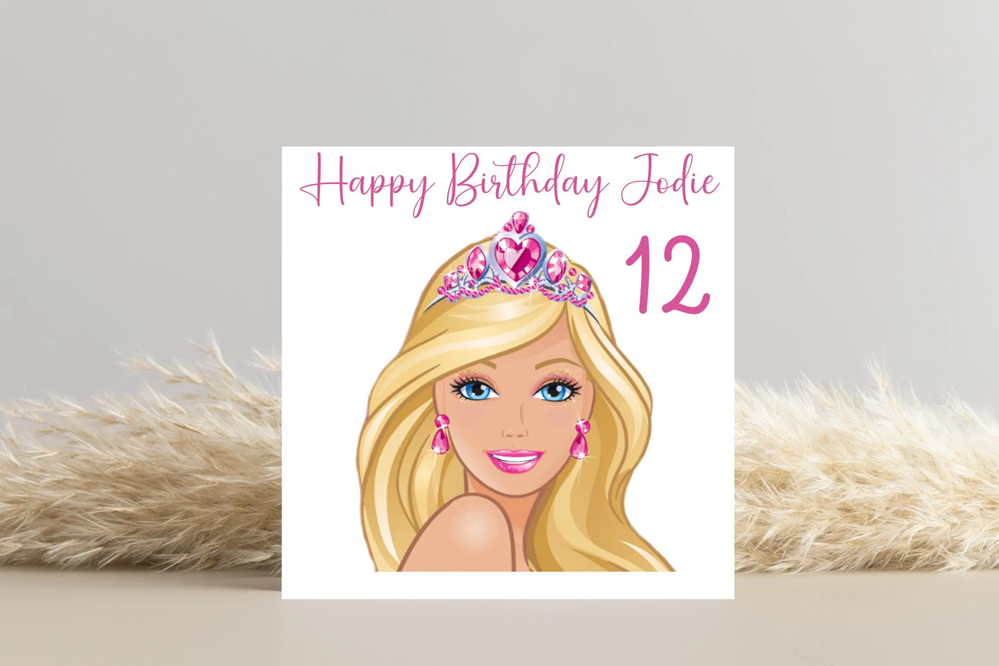 Personalised Barbie Birthday Card