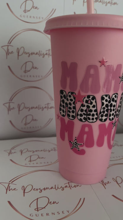 Pink MAMA Cold Cup