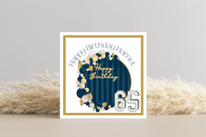 Personalized Birthday Card for Big Celebrations | Customisable | Party Decoration Theme