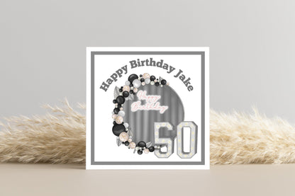 Personalized Birthday Card for Big Celebrations | Customisable | Party Decoration Theme