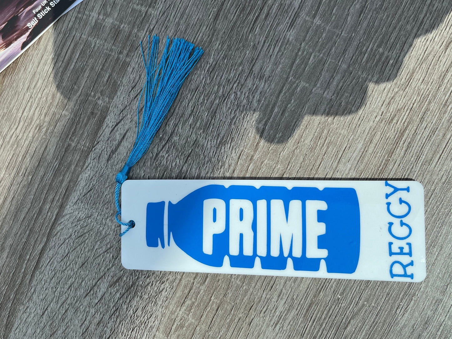 Personalised Prime Bottle Design Acrylic Bookmark