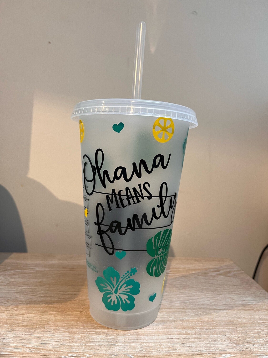 Stitch 'Ohana Means Family' Reusable Cold Cup