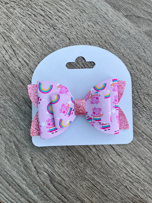 Peppa Pig design Girls Hair Bow